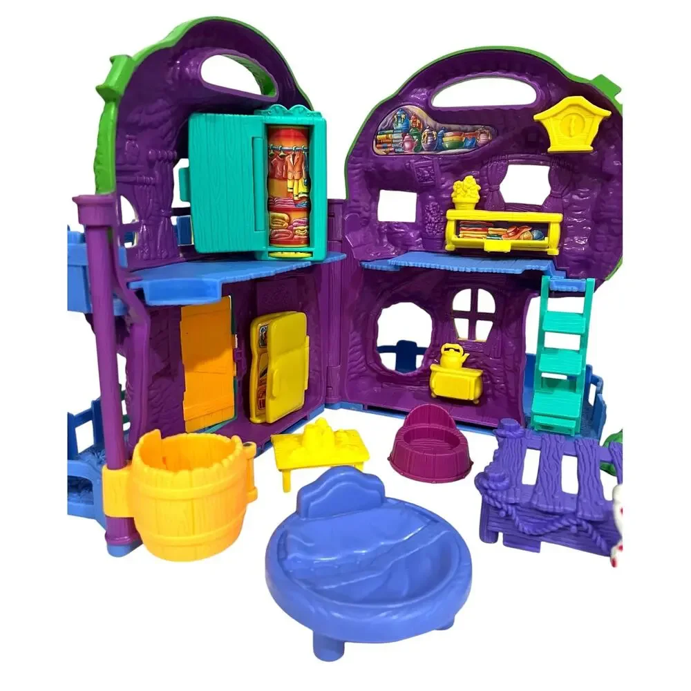Winnie The Pooh 100 Acre Woods Playset Lot Vintage Characters Tree House 90s